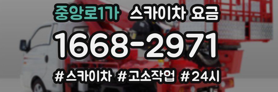 중앙로1가 스카이차 요금