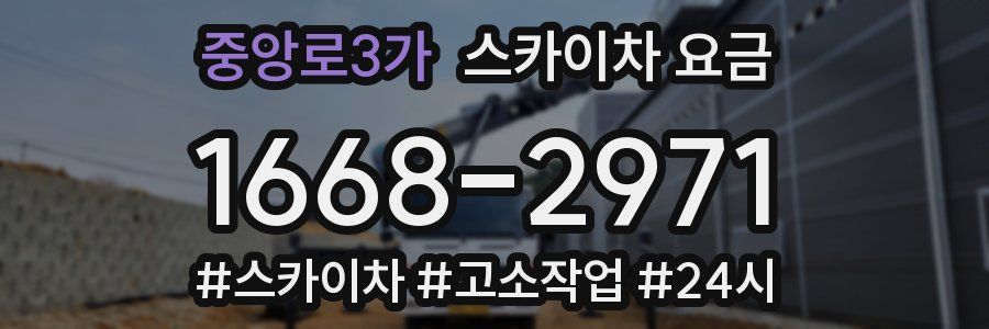 중앙로3가 스카이차 요금