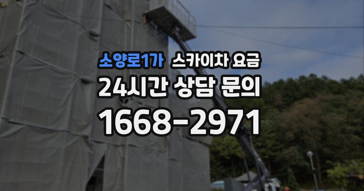소양로1가 스카이차 요금