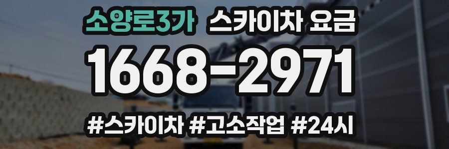 소양로3가 스카이차 요금