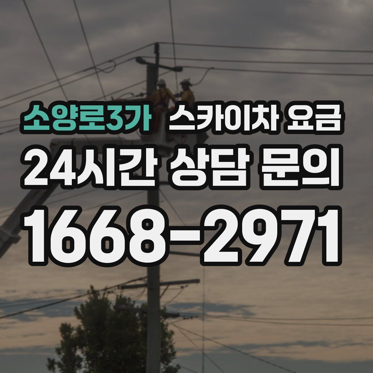 소양로3가 스카이차 요금