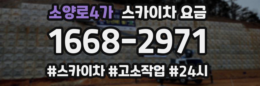 소양로4가 스카이차 요금