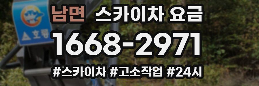 남면 스카이차 요금
