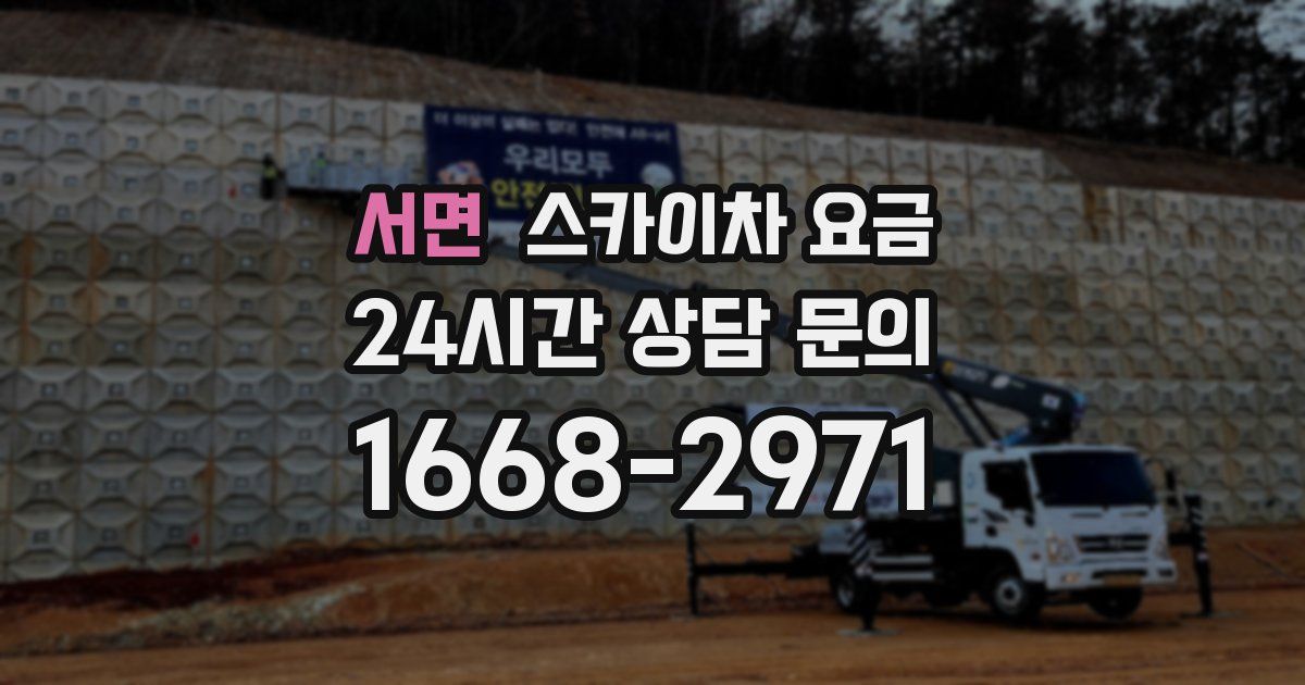 서면 스카이차 요금