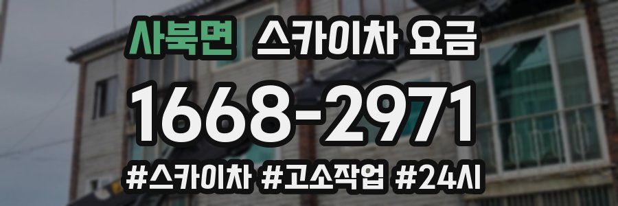 사북면 스카이차 요금