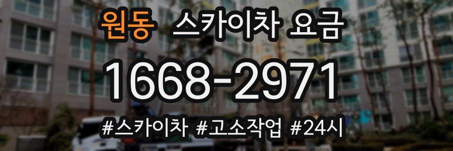 원동 스카이차 요금