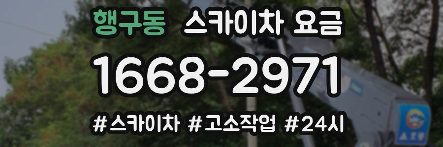 행구동 스카이차 요금