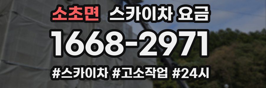 소초면 스카이차 요금