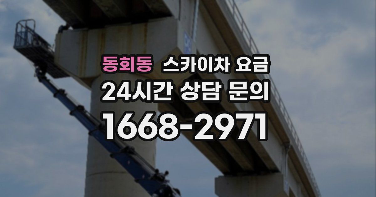 동회동 스카이차 요금