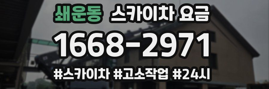 쇄운동 스카이차 요금