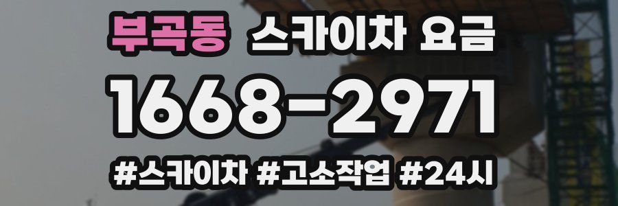 부곡동 스카이차 요금