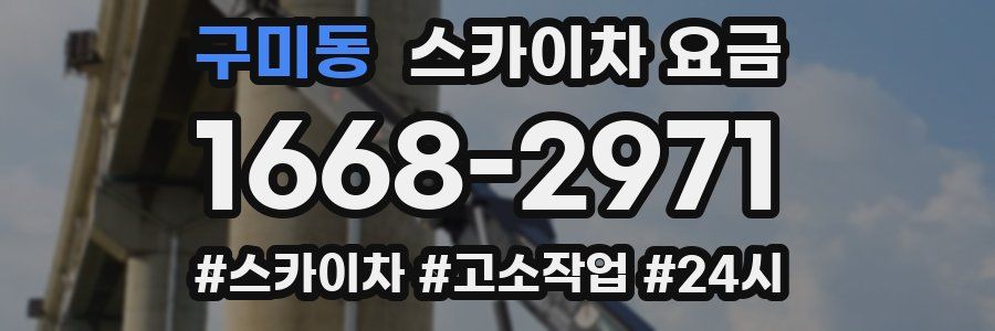 구미동 스카이차 요금