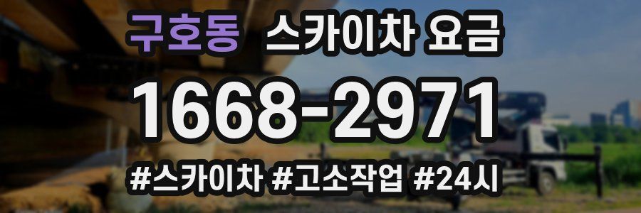 구호동 스카이차 요금