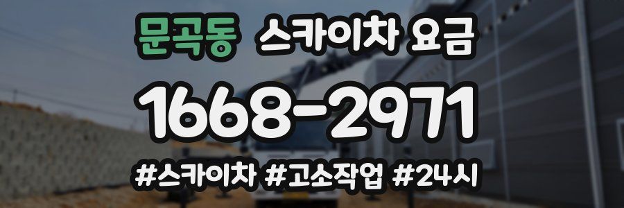 문곡동 스카이차 요금