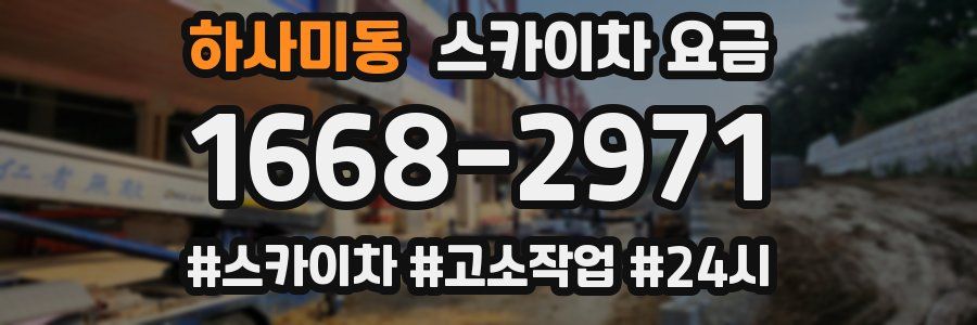 하사미동 스카이차 요금