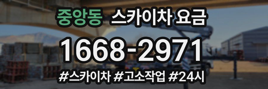 중앙동 스카이차 요금