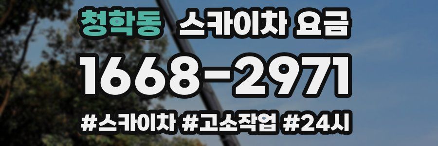 청학동 스카이차 요금