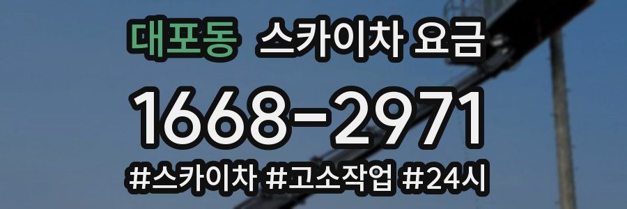 대포동 스카이차 요금