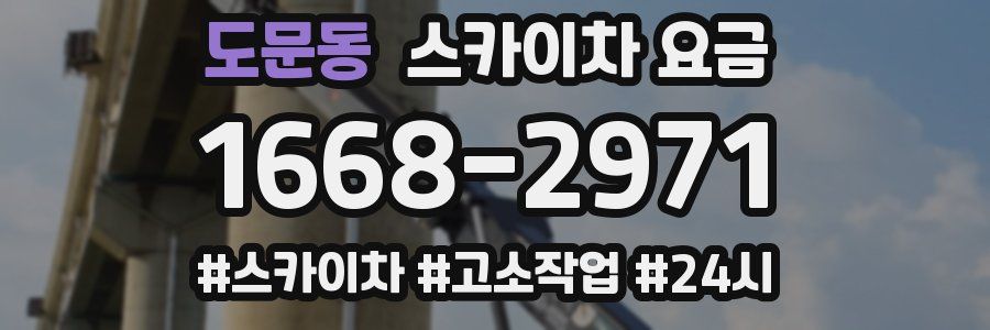 도문동 스카이차 요금