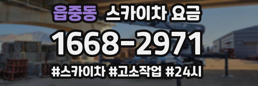 읍중동 스카이차 요금