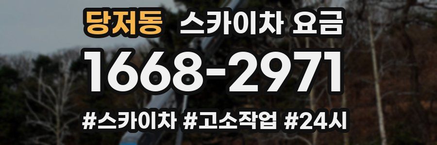 당저동 스카이차 요금