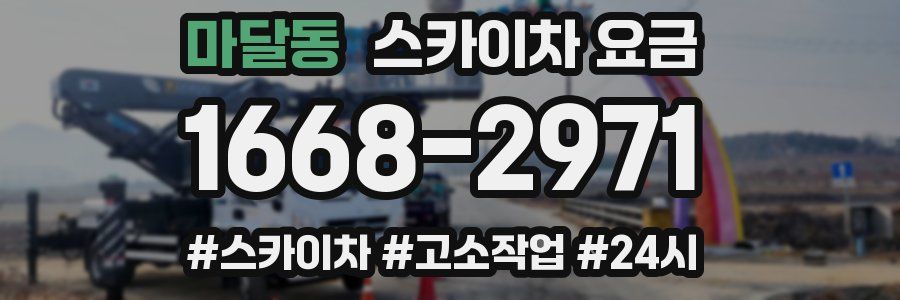 마달동 스카이차 요금