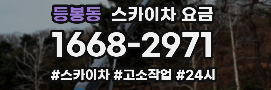 등봉동 스카이차 요금