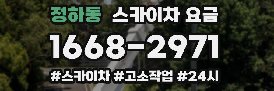 정하동 스카이차 요금