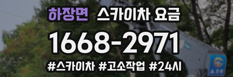 하장면 스카이차 요금