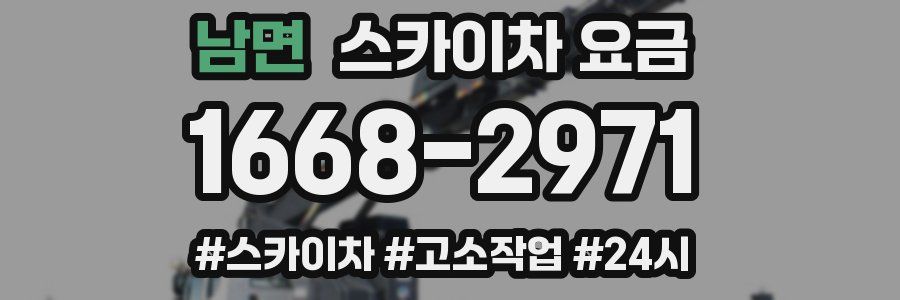 남면 스카이차 요금