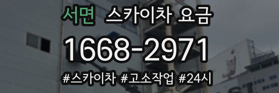 서면 스카이차 요금