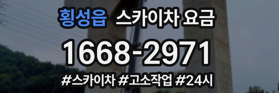횡성읍 스카이차 요금