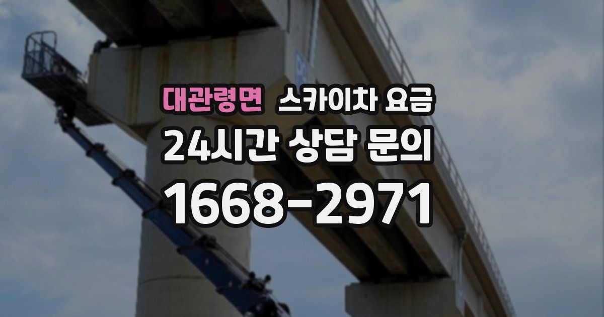 대관령면 스카이차 요금