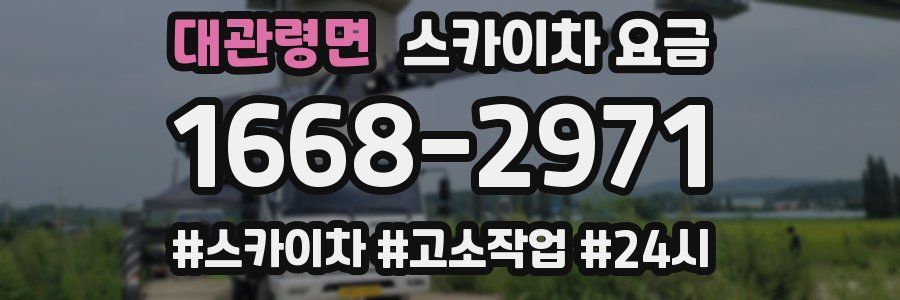 대관령면 스카이차 요금