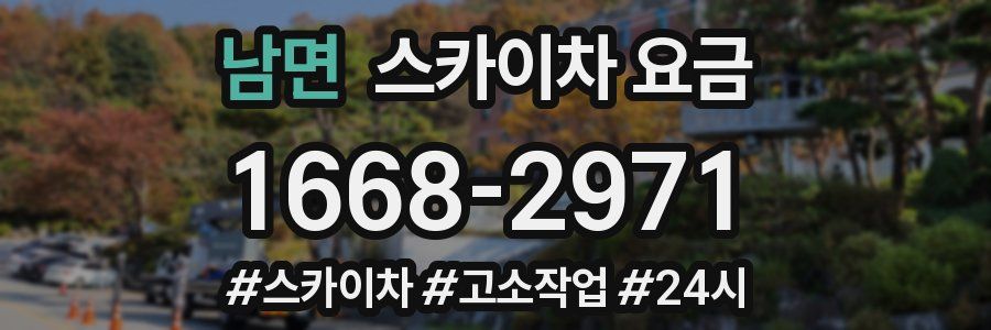 남면 스카이차 요금