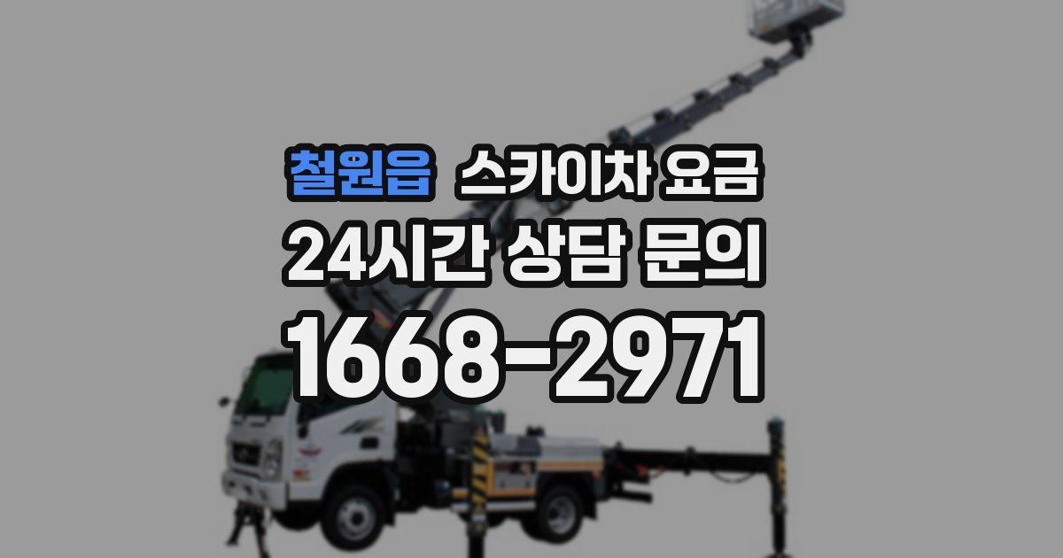철원읍 스카이차 요금