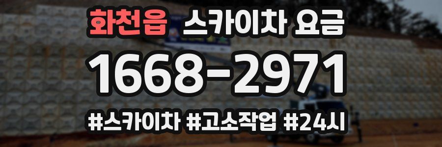 화천읍 스카이차 요금