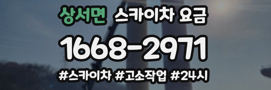 상서면 스카이차 요금