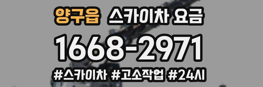 양구읍 스카이차 요금