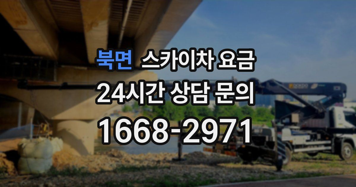 북면 스카이차 요금