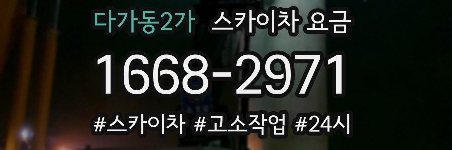 다가동2가 스카이차 요금