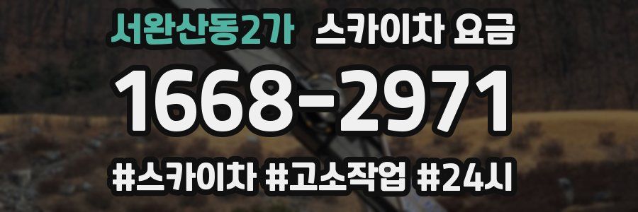 서완산동2가 스카이차 요금