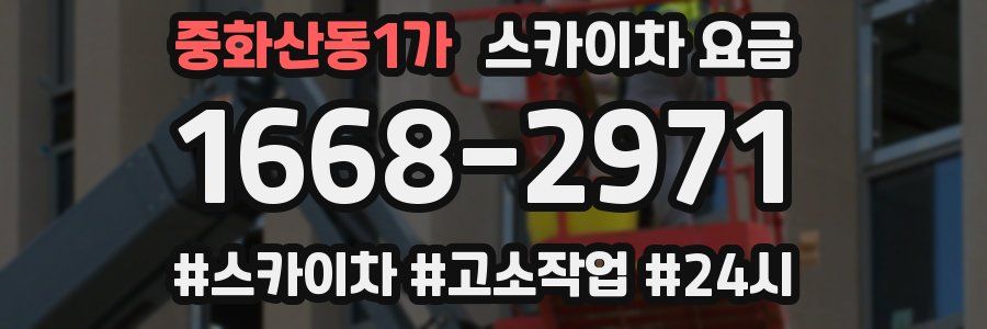 중화산동1가 스카이차 요금