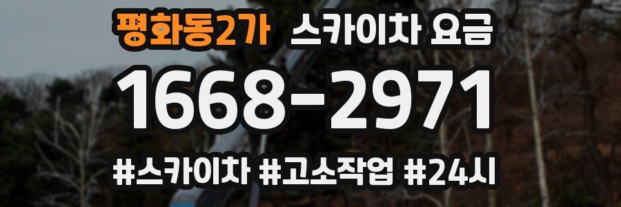 평화동2가 스카이차 요금