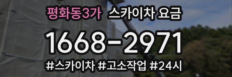 평화동3가 스카이차 요금