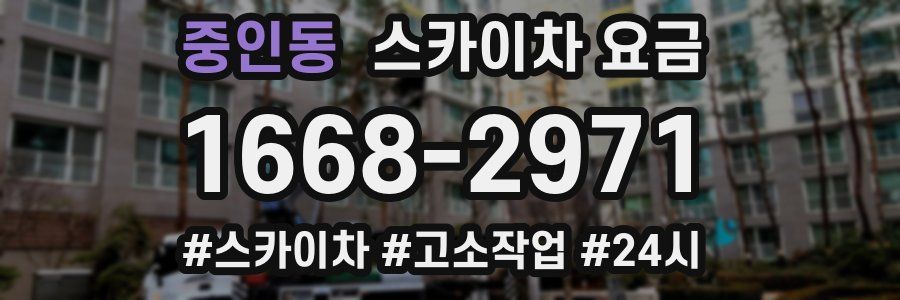 중인동 스카이차 요금