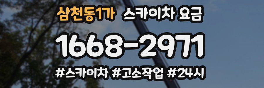 삼천동1가 스카이차 요금