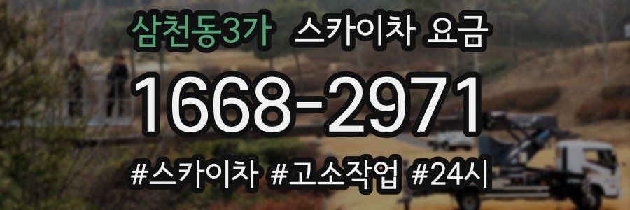 삼천동3가 스카이차 요금