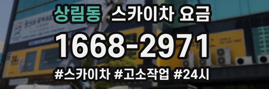 상림동 스카이차 요금