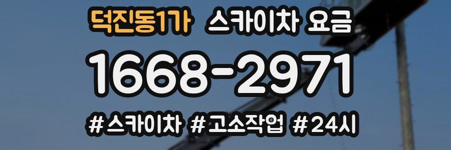 덕진동1가 스카이차 요금